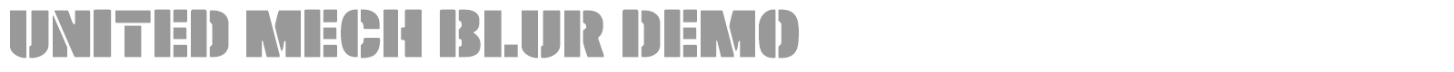 United Mech font preview